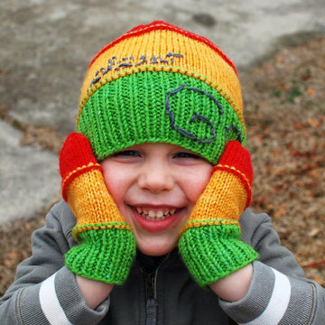 Red Light Green Light Hat & Mittens