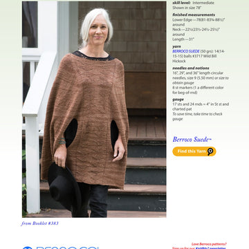 Berroco Pend Oreille Cape Knitting Pattern