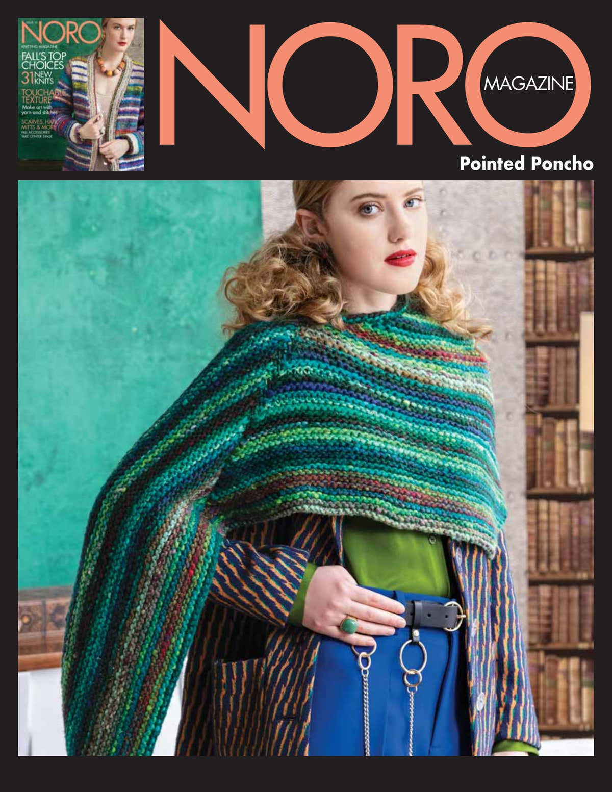 Noro Painted Poncho Cape Knitting Pattern