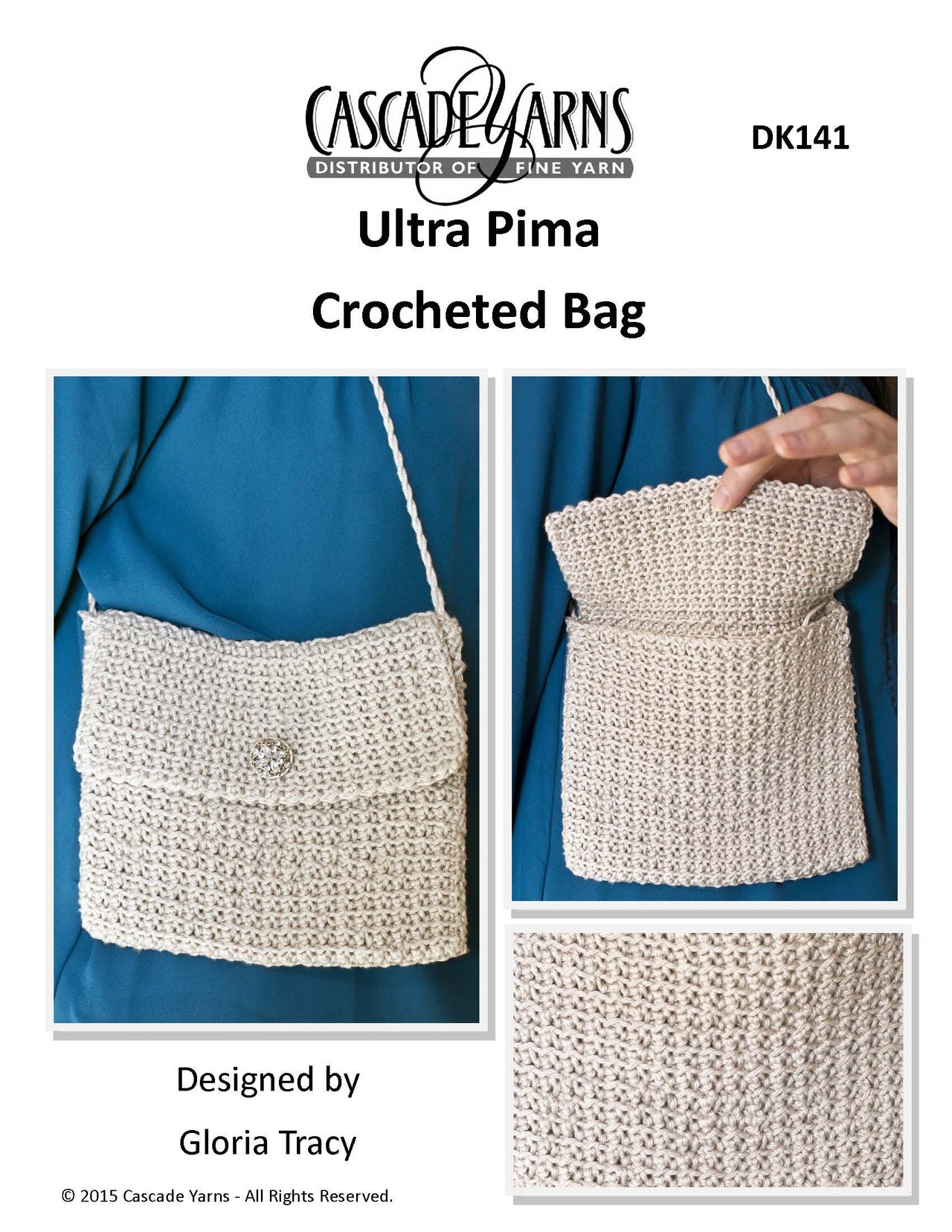 Cascade Yarns DK Crocheted Bag Pattern