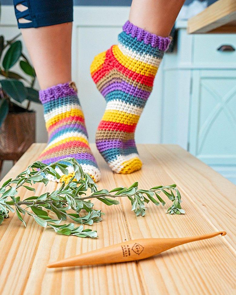 Beginner Felici Crochet Socks