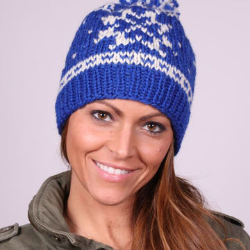 Fairisle Snowflake Hat Knitting Pattern