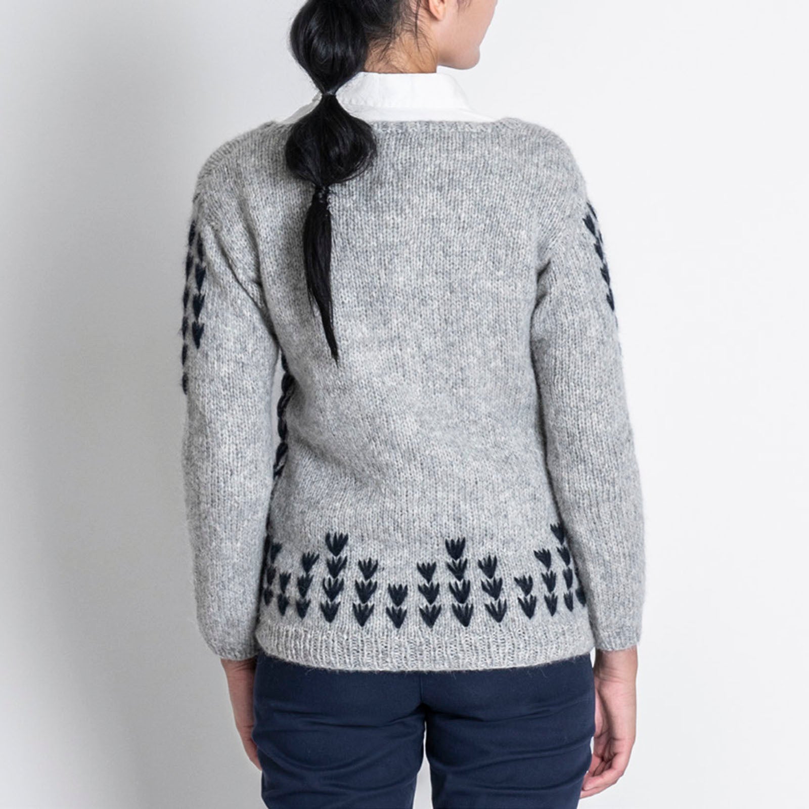 Blue Sky Fibers Cloquet Pullover Jumper Knitting Pattern