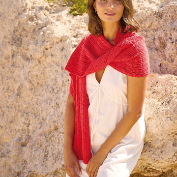 Rye Shawl in Rowan Cotton Trio PDF