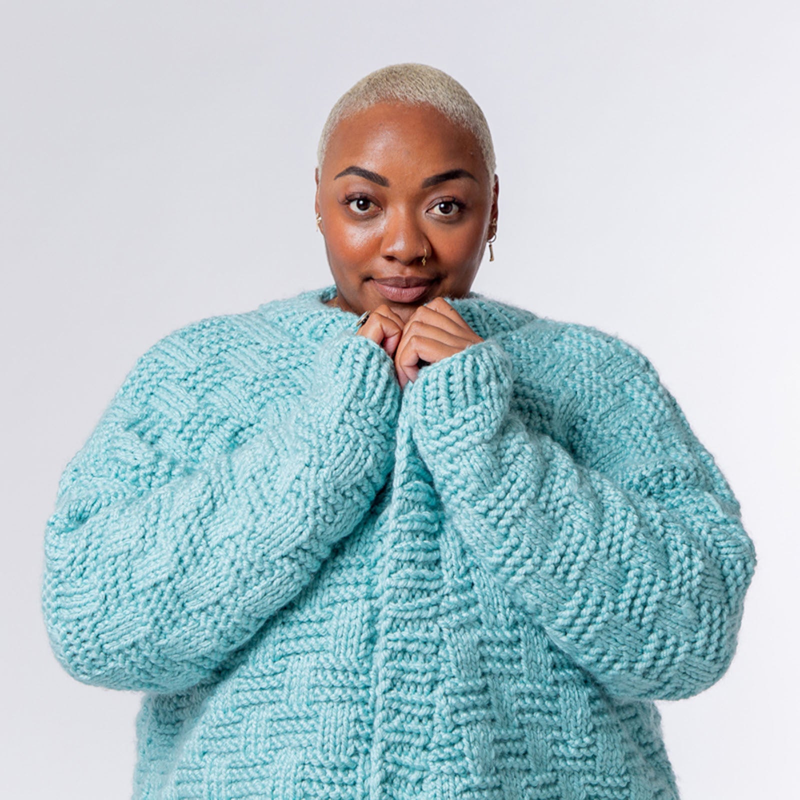 Paintbox Yarns Basket Weave Cardigan Knitting Pattern