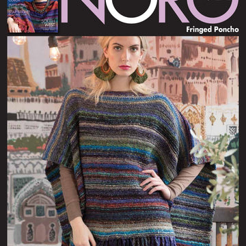 Fringed Poncho in Noro Taiyo - 14387 - PDF