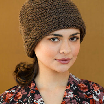Simple Garter Hat Knitting Pattern