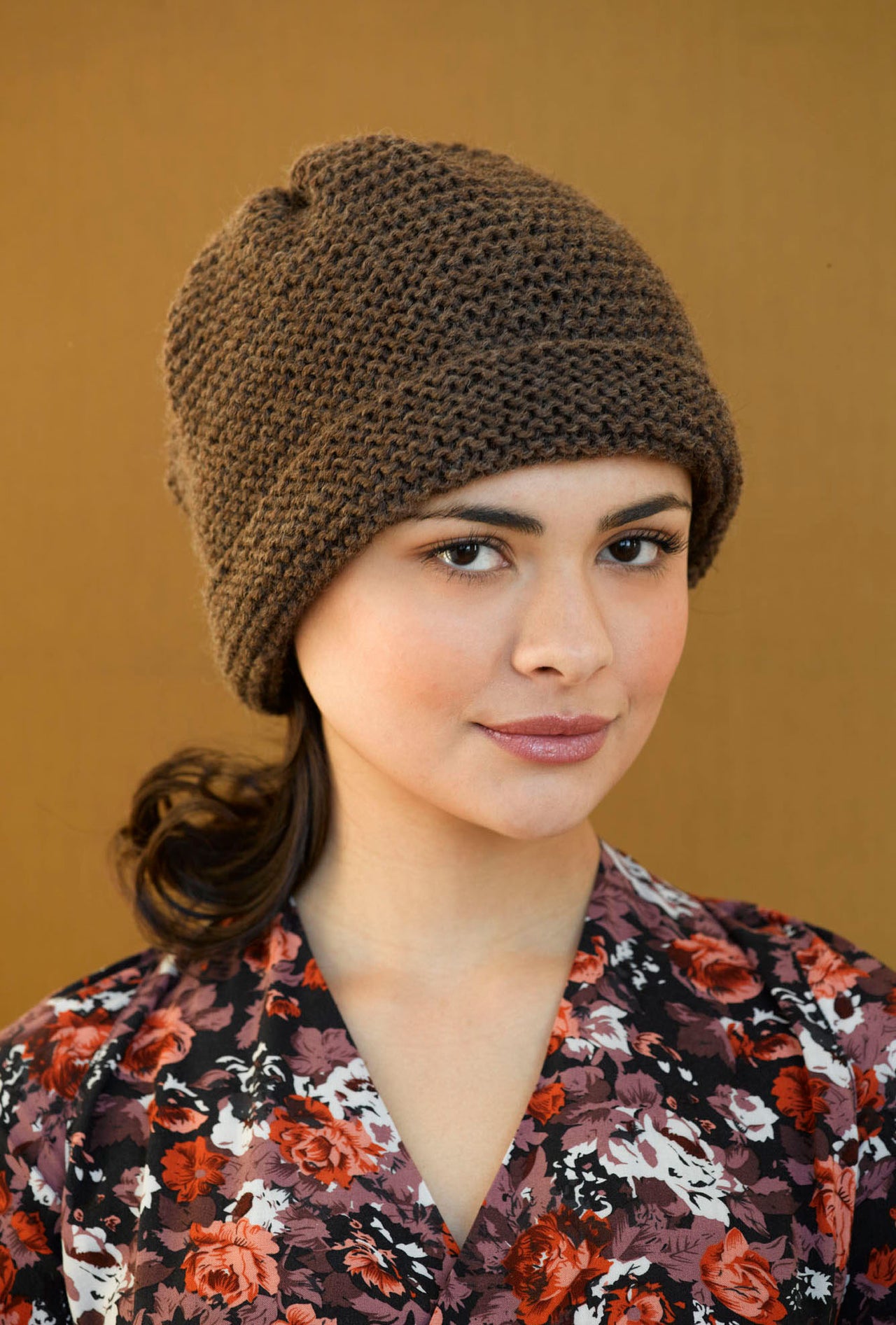Simple Garter Hat Knitting Pattern