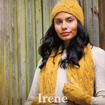 Irene Knitted Cable Accessory Set Pattern