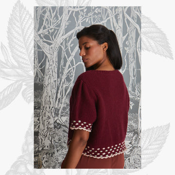Willow & Lark Florence Frill Short Sleeve Jumper Knitting