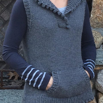 Mulberry Hooded Vest
