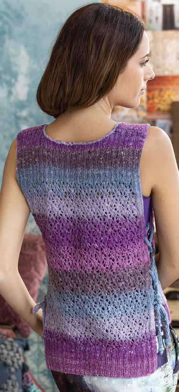 Side Lace Vest Waistcoat Knitting Pattern
