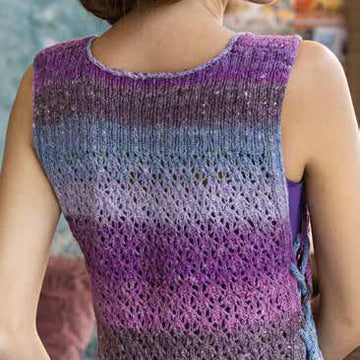 Side Lace Vest in Noro Geshi - 13 - PDF