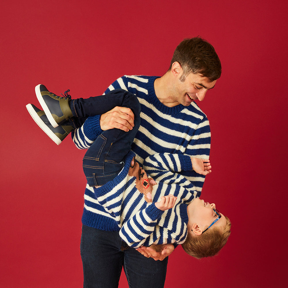 Paintbox Yarns Sailor Stripe and Buddy the Bear Sweater