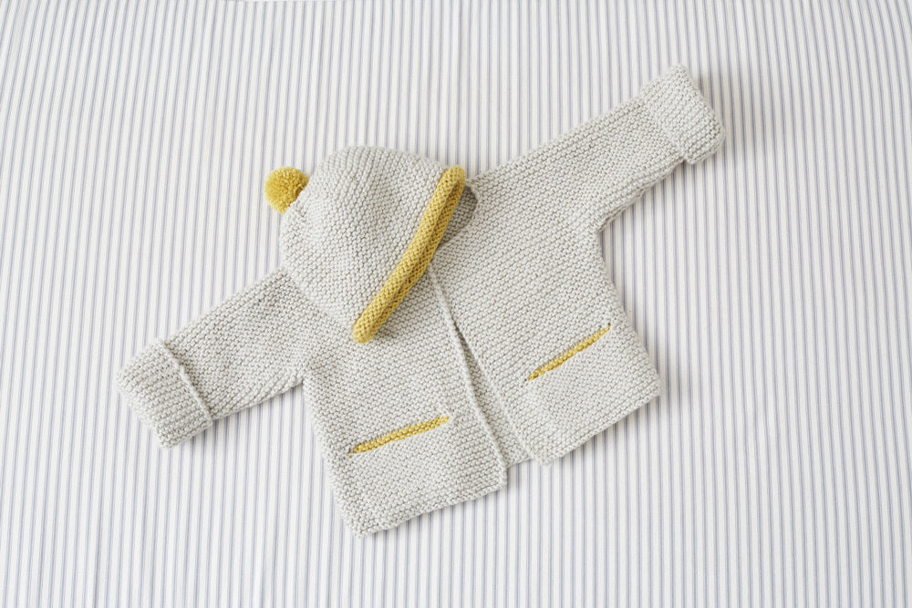 Debbie Bliss Garter Stitch Jacket & Hat Knitting Pattern