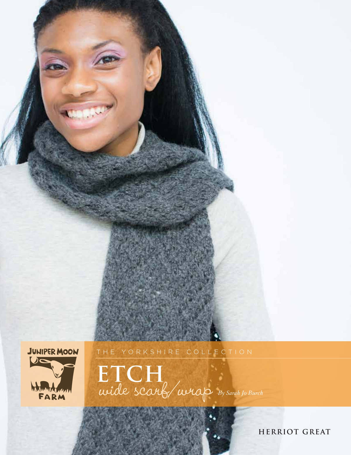 Juniper Moon Farm Etch Wide Scarf/Wrap - The Yorkshire Collection