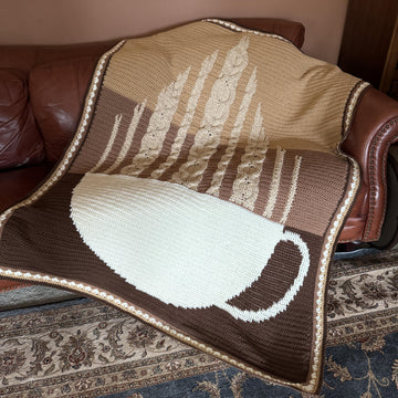 Crochet Cappuccino Throw