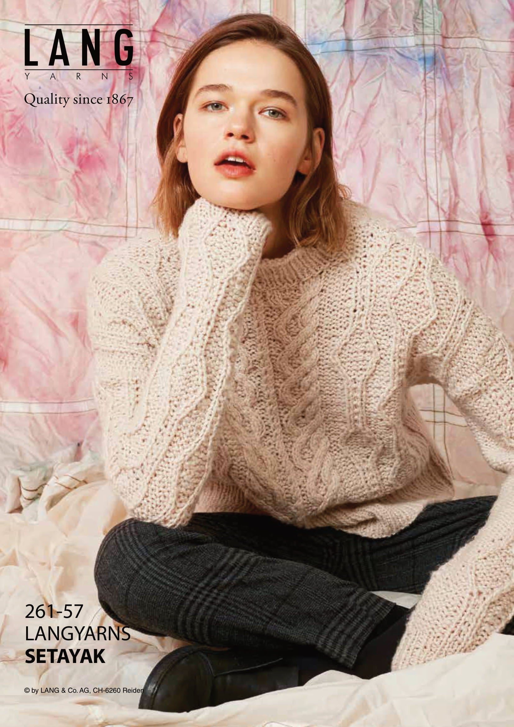 Lang 261-57 Pullover Jumper Knitting Pattern