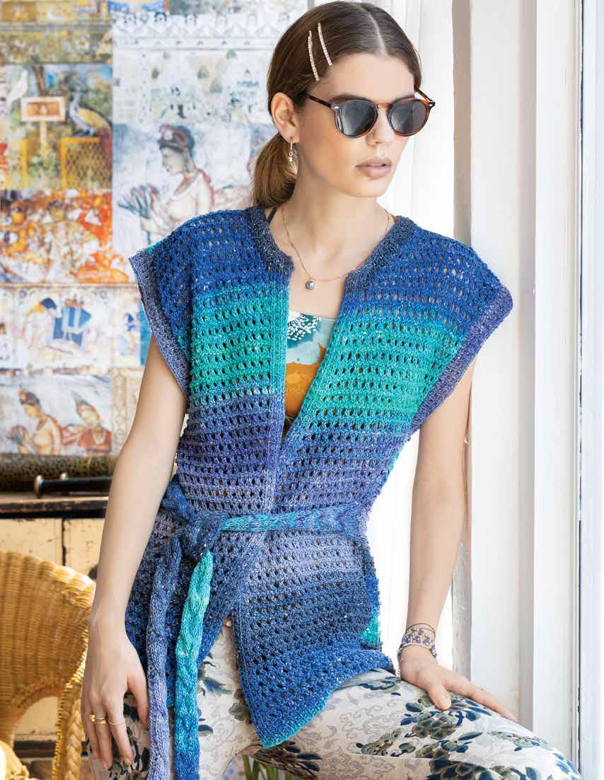 Cable Tie Vest Waistcoat Knitting Pattern
