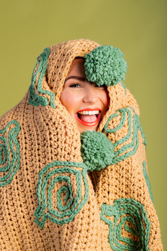Paintbox Yarns Fallen Leaves Afghan Crochet Pattern