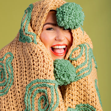 Paintbox Yarns Fallen Leaves Afghan Crochet Pattern