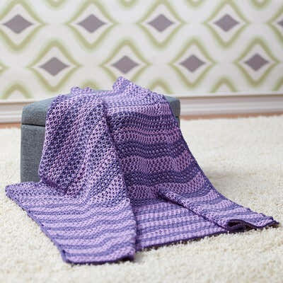 Valley Yarns Runa Baby Blanket Knitting Pattern