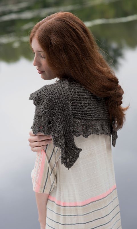Evora Shawl Wrap Knitting Pattern