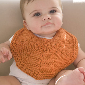 Orangelo Bib Accessory Knitting Pattern