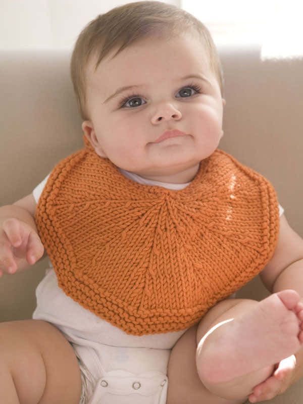 Orangelo Bib Accessory Knitting Pattern