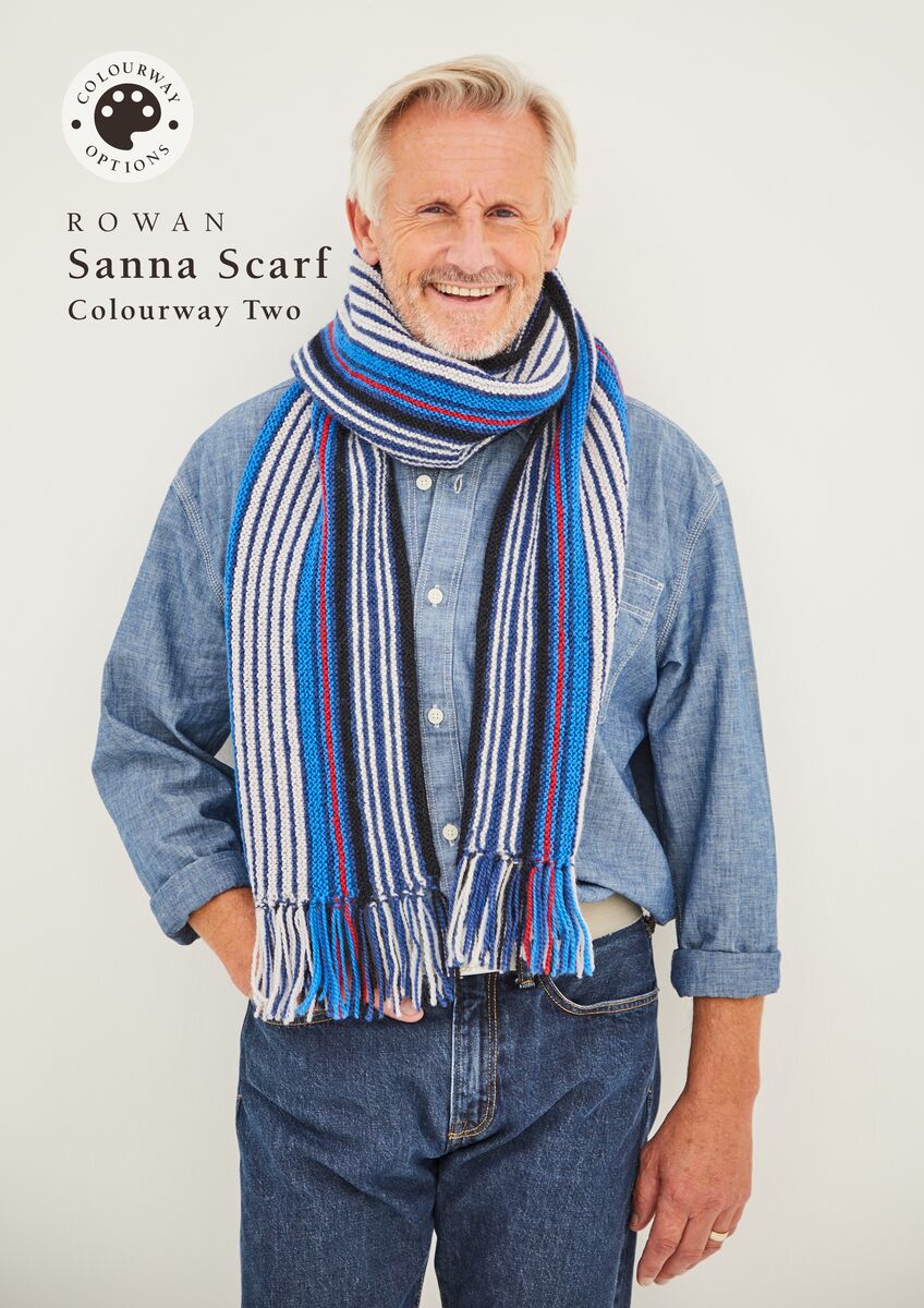 Arne&Carlos Sanna Scarf in Rowan Norwegian Wool - 04096