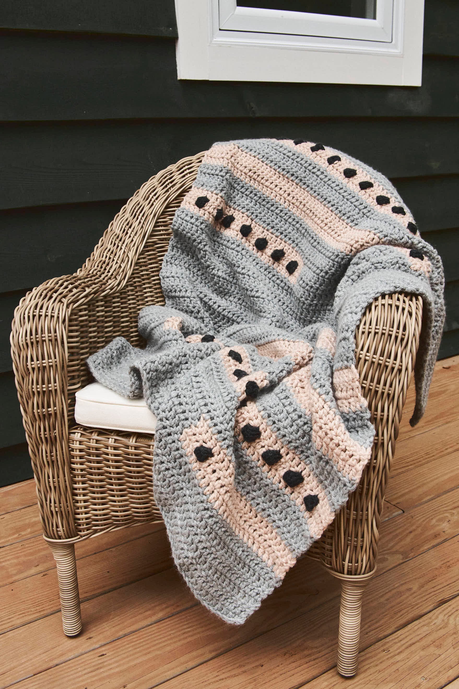 Dot to Dot Lapghan Blanket Crochet Pattern