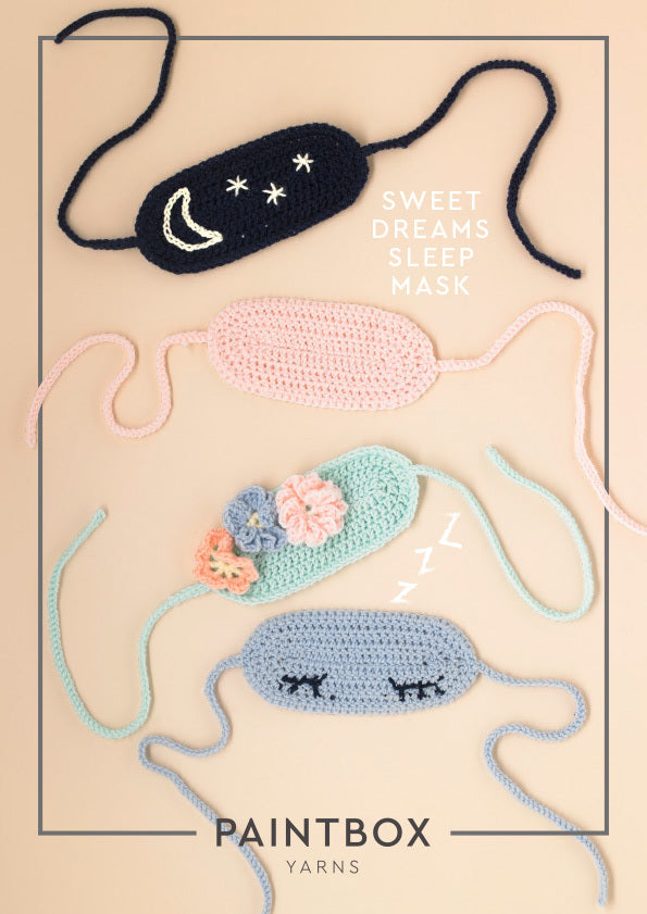 Paintbox Yarns Sweet Dreams Sleep Mask Accessory Crochet Pattern