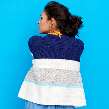 Paintbox Yarns La Jolla Cove Jacket Crochet Pattern