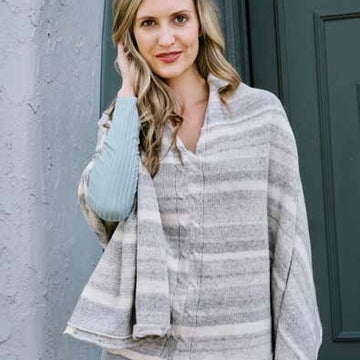 Trendsetter 6001N Cabled Border Poncho PDF