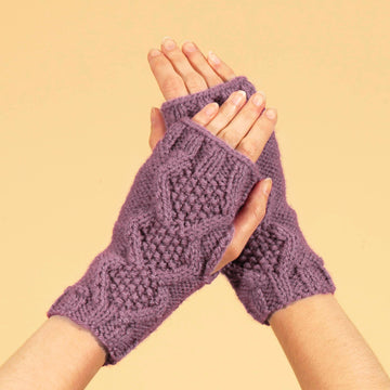 Paintbox Yarns Snowfall Wristwarmers Knitting Pattern