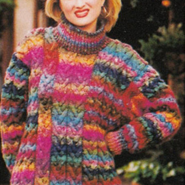 Textured Pullover Jumper Knitting Pattern