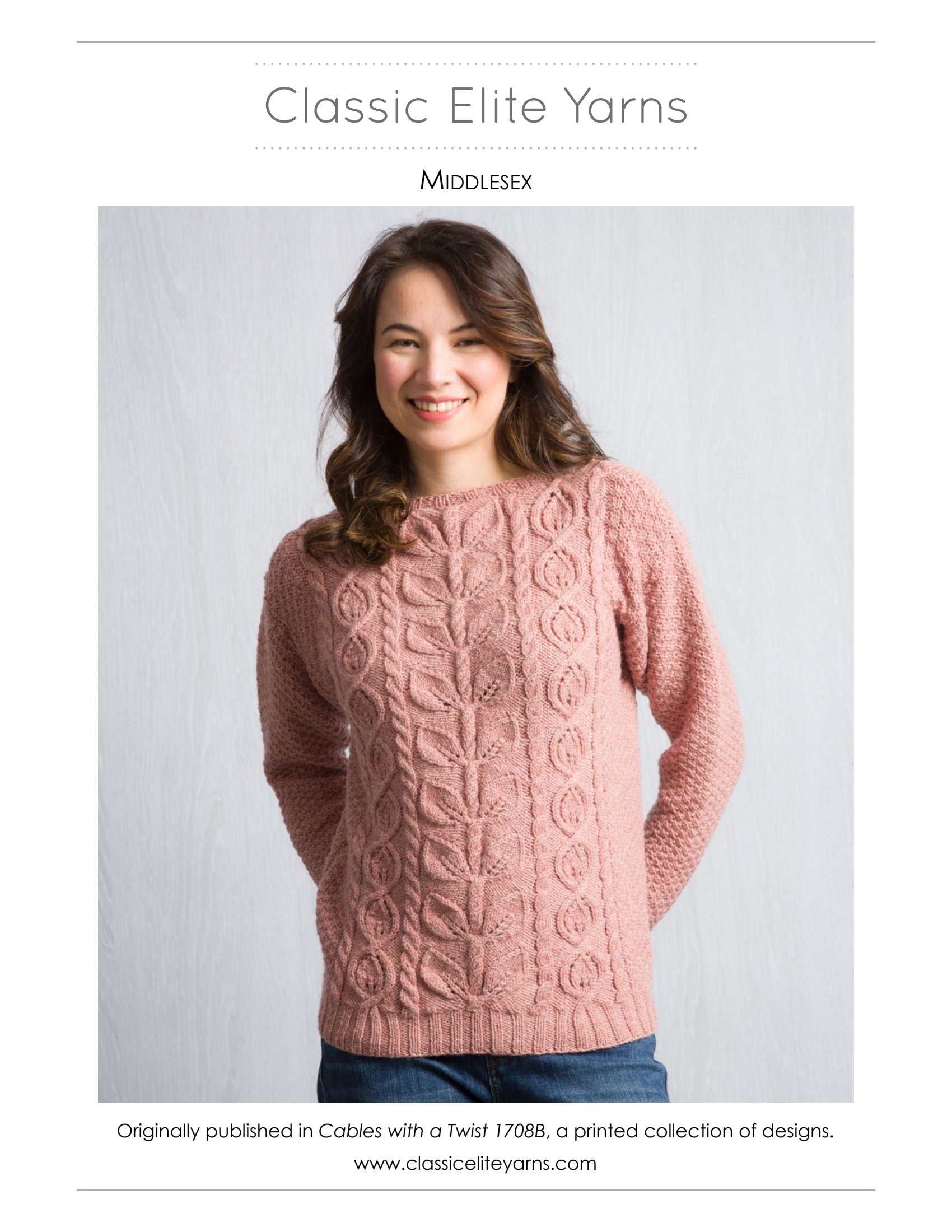 Classic Elite Yarns Middlesex Jumper Knitting Pattern