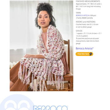 Berroco Ardmore Shawl Crochet Pattern