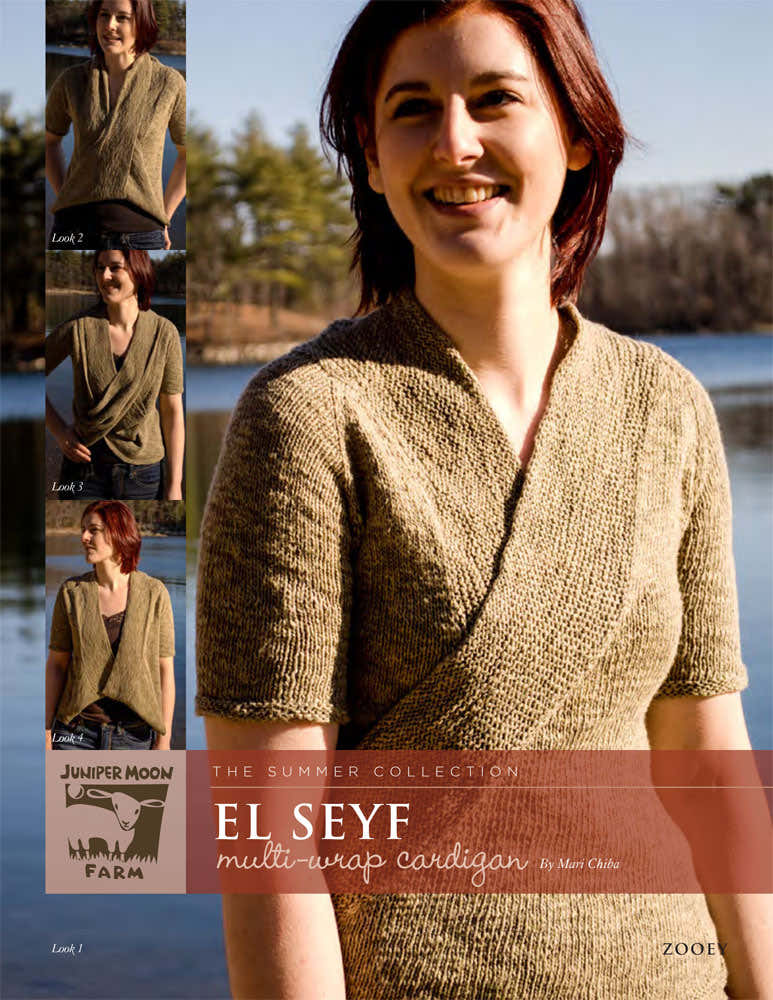 El Seyf Multi Wrap Cardigan Knitting Pattern
