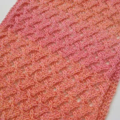 Jojoland Cinnabar Flare Scarf Knitting Pattern