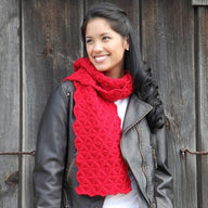 Valley Yarns Hearts of Oak Scarf Knitting Pattern
