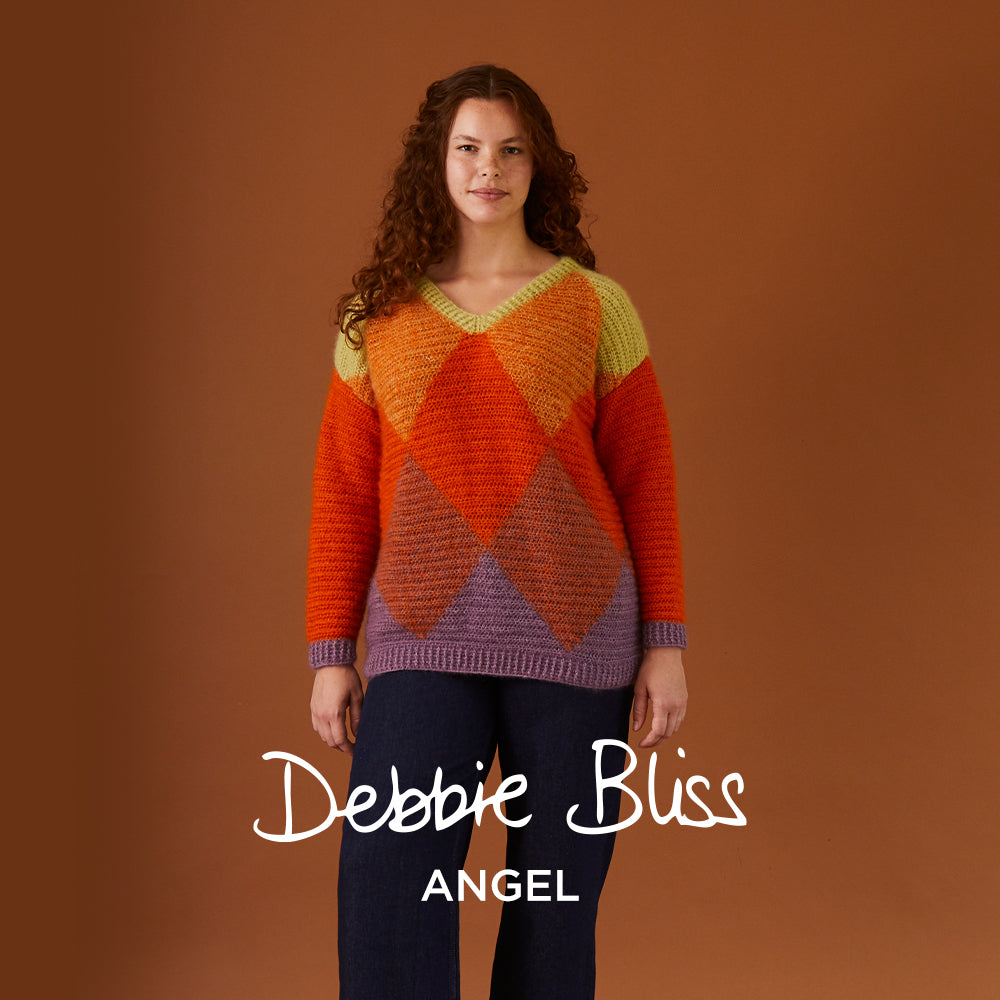Debbie Bliss Diamond Argyle Sweater Crochet Pattern