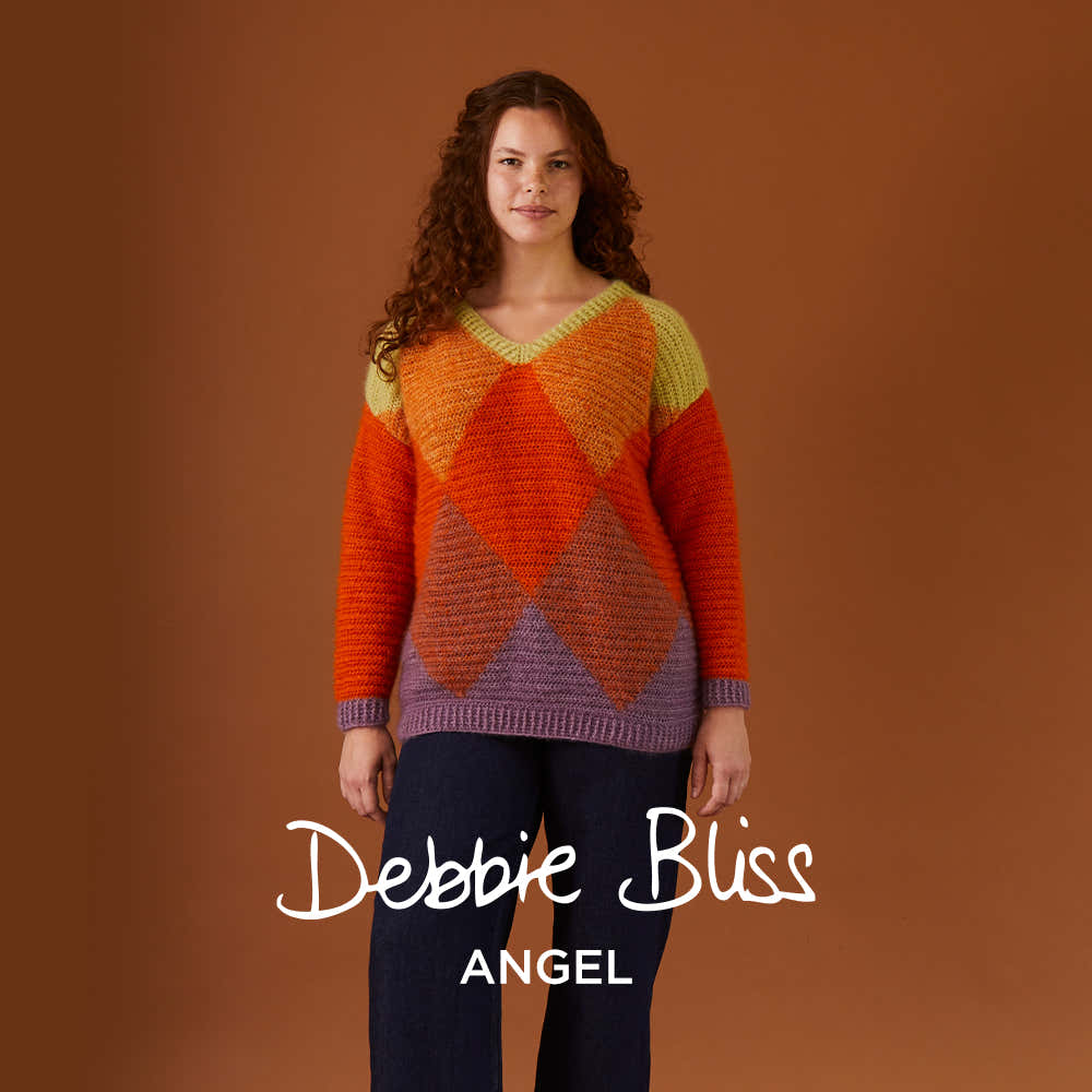 Debbie Bliss Diamond Argyle Sweater Crochet Pattern