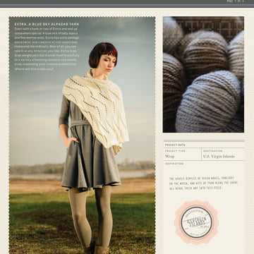 Blue Sky Fibers Cane Bay Wrap Knitting Pattern