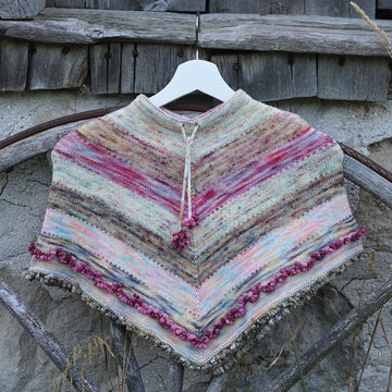 Koigu Ballet Paintbox Poncho Cape Knitting Pattern