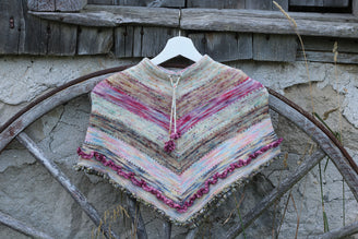 Koigu Ballet Paintbox Poncho Cape Knitting Pattern
