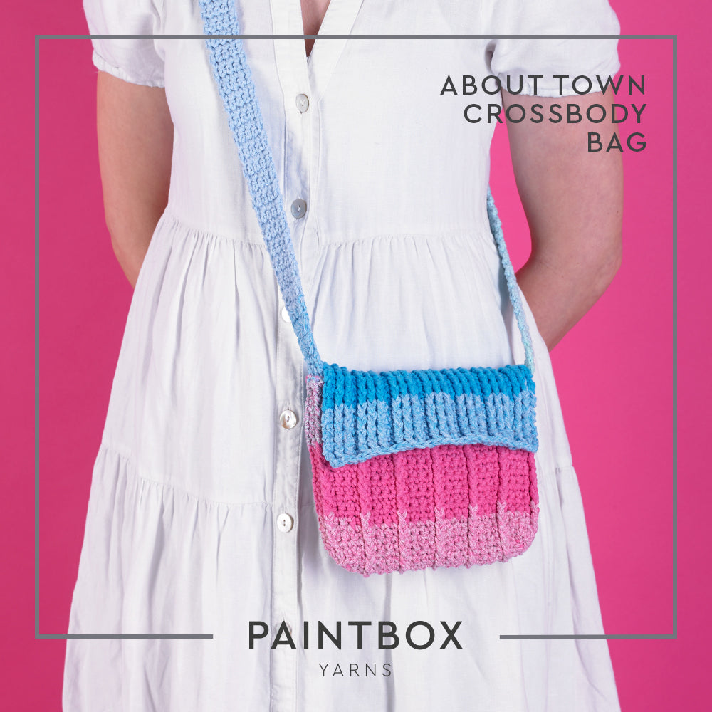 Paintbox Yarns About Town Crossbody Bag Crochet Pattern