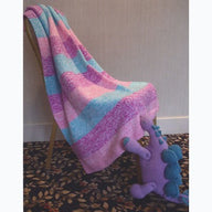 Plymouth Yarn Striped Double Stranded Blanket Knitting