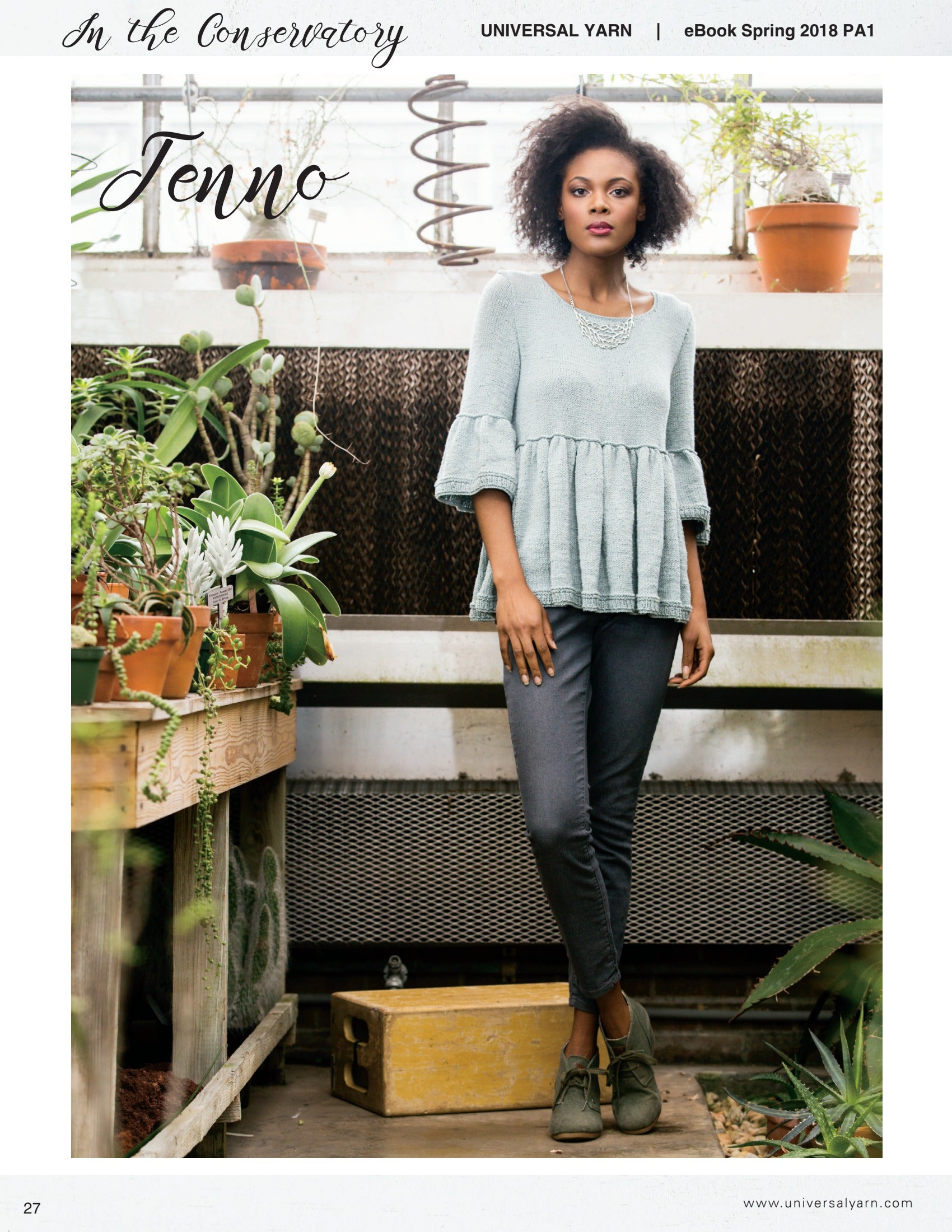 Universal Yarn Tenno Jumper Knitting Pattern