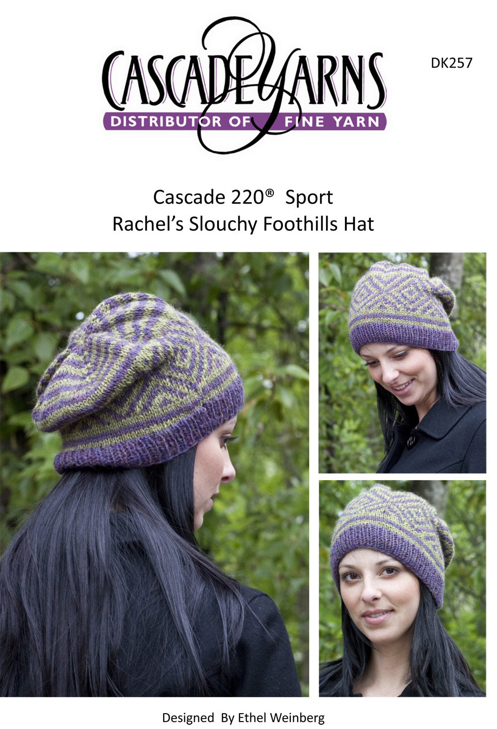 Cascade Yarns DK Rachel's Slouchy Foothills Hat Knitting
